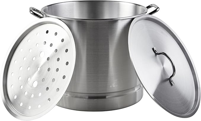 IMUSA 16 Qt Tamale Steamer Vaporera Stock Pot Aluminum Tamalera