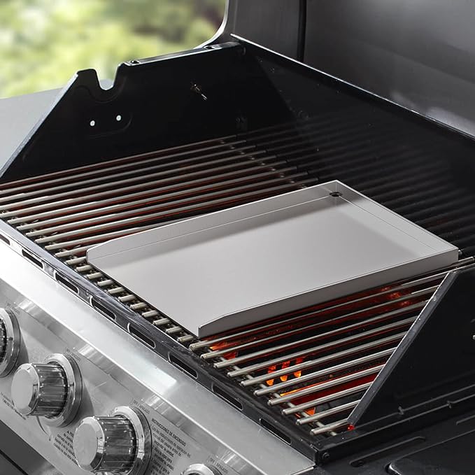 Stanbroil Stainless Steel Griddle Pan for Weber Spirit Grill Models - Gas Grill Griddle for Spirit 300 series, Spirit 700, Genesis Silver B/C, Genesis Gold B/C, Genesis Platinum B/C (2005 model Year)