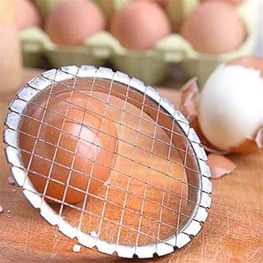 Egg Slicer, Stainless Steel Wire Grid Egg Slicer, Multipurpose Egg Chopper, Kitchen Hard Boiled Egg Slicers Tool for Soft Fruits Strawberry Tomato Onion Mushroom Cube