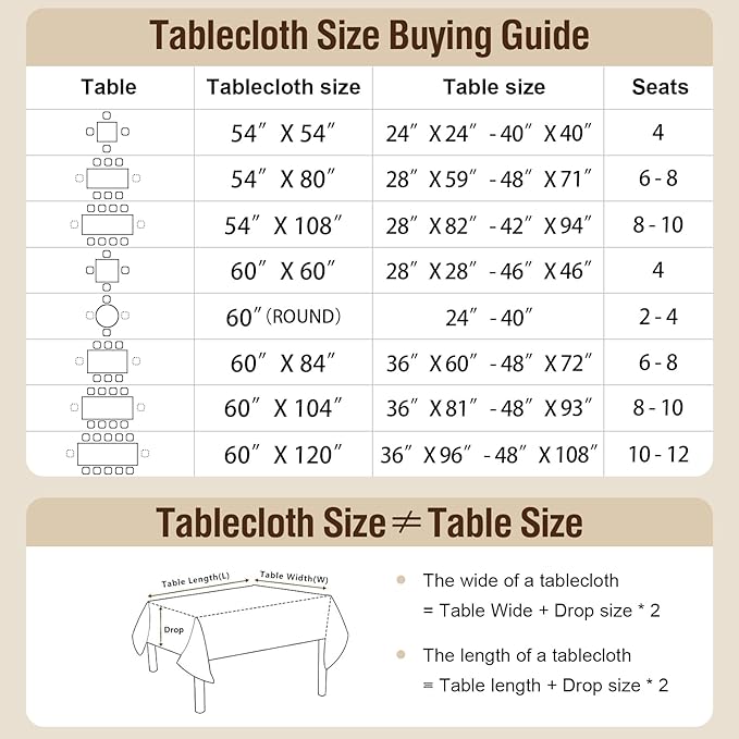 H.VERSAILTEX Linen Table Cloths Floral Printed Tablecloth Spill-Proof Waterproof Table Cover for Dining Buffet Feature Soft and Thick Fabric Wrinkle Free, 60 x 84 Inch, Retro Floral - Stone Blue