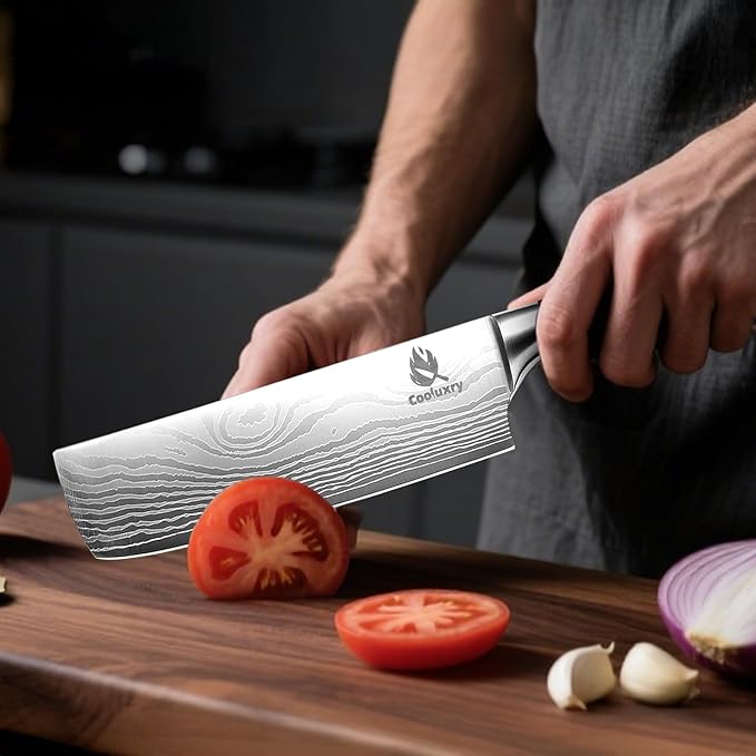 Kitchen Knife Set, 3 Piece Professional Chef Knife Set, High Carbon Stainless Steel Ultra Sharp Blade & Wooden Handle (3 Pcs)