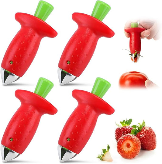 Strawberry Huller Stem Remover, Strawberry Corer Huller, Fruit Corer Tool, Kitchen Gadgets (4)