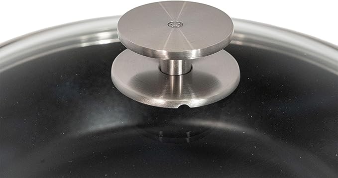 Swiss Diamond Nonstick Hybrid Ceramic and Diamond-Infused Deep Saute Pan With Glass Lid, Dou Ceramic, Dishwasher & Oven Safe Up To 500 °F (3.8 Quart)