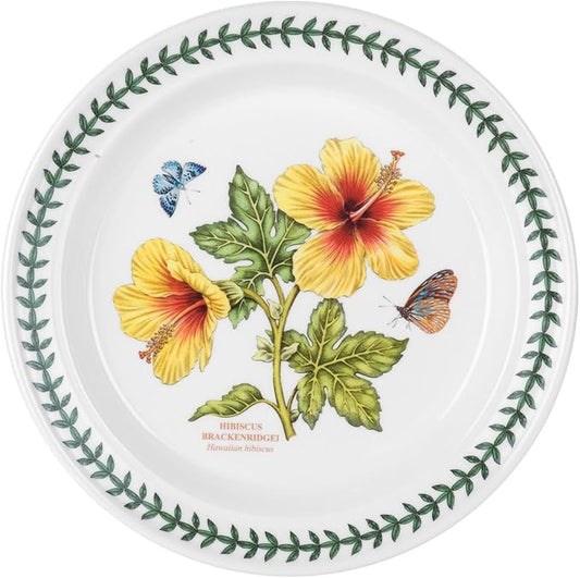 Portmeirion Exotic Botanic Garden Dinner Plate with Hibiscus Motif