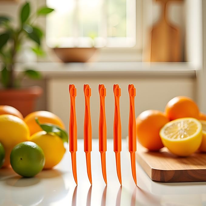 5Pcs Plastic Orange Peeler Remover Multifunctional Easy Open Orange Peeler Tool Fast Peeling Knife Citrus Lemon Cutter Fruit Opener Tools,Peelers,Peeling, Grating and Slicing Tools