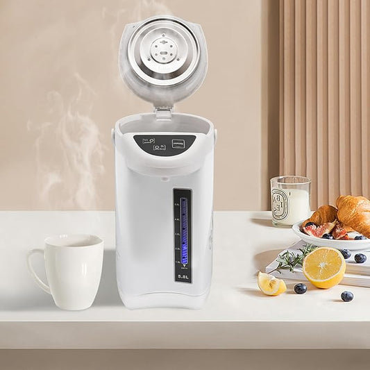 Electric Hot Water Pot Urn, Water Boiler & Warmer 4 Liter, Hot Water Dispenser with 3 Water Dispensing Modes, 750W Hot Water Kettle Instant Heating for Coffee & Tea (white)