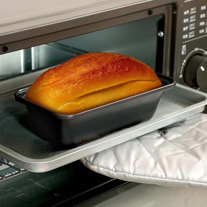 Uiifan 12 Pcs Mini Loaf Pan for Baking Bread Non Stick Small Banana Bread Tins Mini Loaf Pans for Nonstick Tiny Meatloaf Pan Carbon Steel for Oven and Baking (10.6 * 6 * 3inch,Grey)