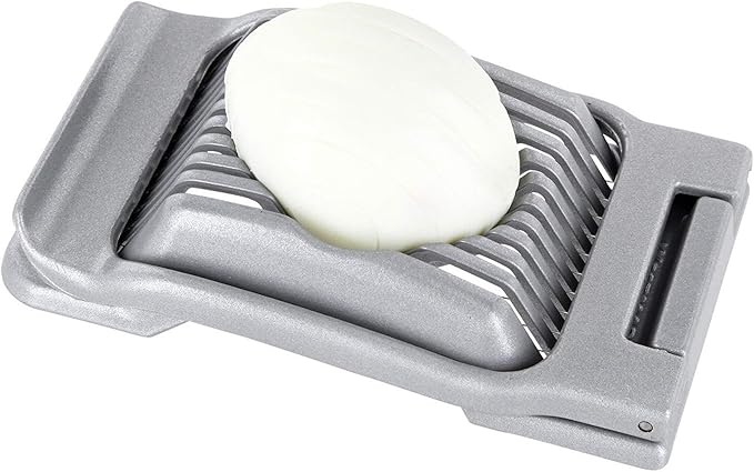 Westmark Egg Slicer for Hard Boiled Eggs – Heavy Duty Stainless Steel Wire Egg Cutter, German Manual Slicer for Eggs & Soft Fruits, Dishwasher Safe