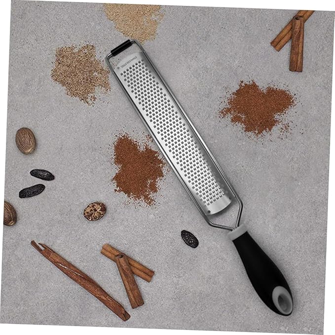 LIFKOME Stainless Steel Fruit Grater Multipurpose Zester for Cheese Vegetables and Citrus Easy to Clean Shredder with Storage Loop for Home Kitchen Use