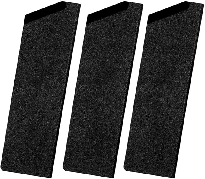 XYJ 3-Pack Safety Blade Sheaths, Universal Edge Guards for 7-Inch Kitchen Knives, Black ABS Protective Sleeves & Covers (Cutlery Not Included)