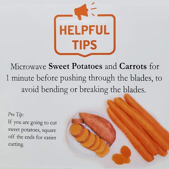 French Fry Cutter and Easy Food Dicer With 2 Interchangeable Blades | Great for Slicing & Dicing Vegetables Potato Onions Carrots Cucumbers Fruits Apples and More
