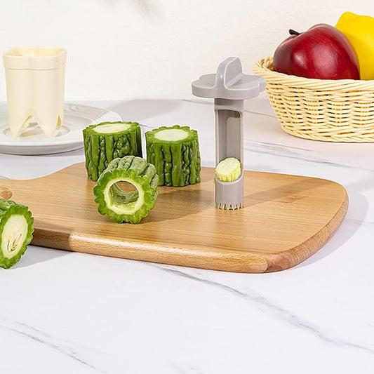 Pepper Seed Corer Remover - 2025 Upgraded 2-in-1 Bell Pepper Cutter & Deseeder: Effortlessly Streamline Your Kitchen Prep for Faster, More Efficient, & Hassle-Free Meal Prep (3, Green)