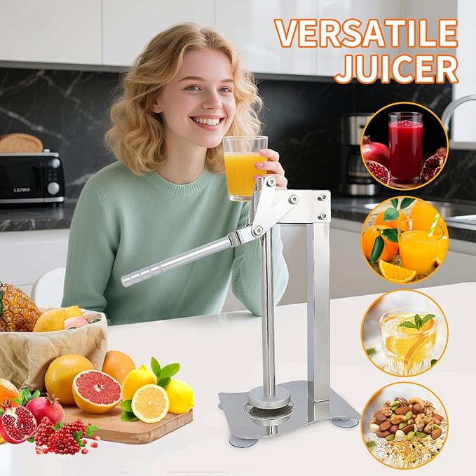 Manual desktop heavy duty lemon smasher orange juicer lemon squeezer citrus juicer fruit crusher lime extractor nut grinder for fruit and nuts（WN014)