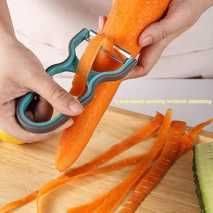 2Pcs Ultra Sharp Peelers, Fruit Peelers, Vegetable Peeling Blade, Red & Green