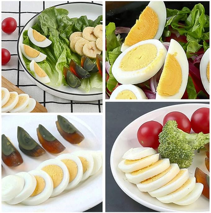 3 in 1 Egg Slicer, Bunoju 3 Way Egg Slicer for Hard Boiled Eggs, Heavy Duty 304 Stainless Steel, Strawberry Grape Slicer for Soft Fruit Mushroom Home Use, Ideal Kitchen Chopper Tool (1PCS)