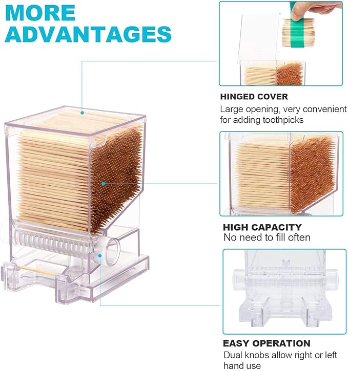 Toothpick Dispenser Clear- Restaurant-Style