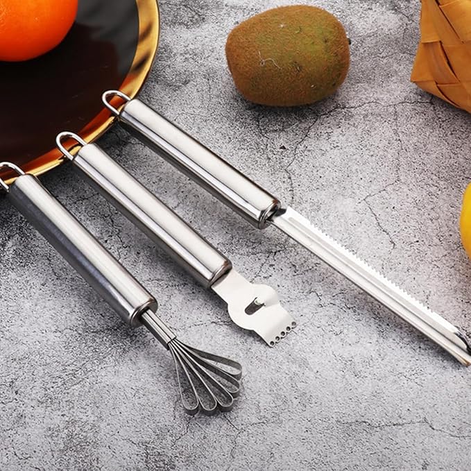 3pcs Manual Grater Stainless Steel Tools Lemon Zester Multipurpose Peeler for Cooking Easy to Clean