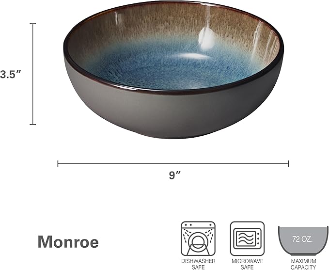 Pfaltzgraff Monroe Blue Serving Bowl, 9-Inch