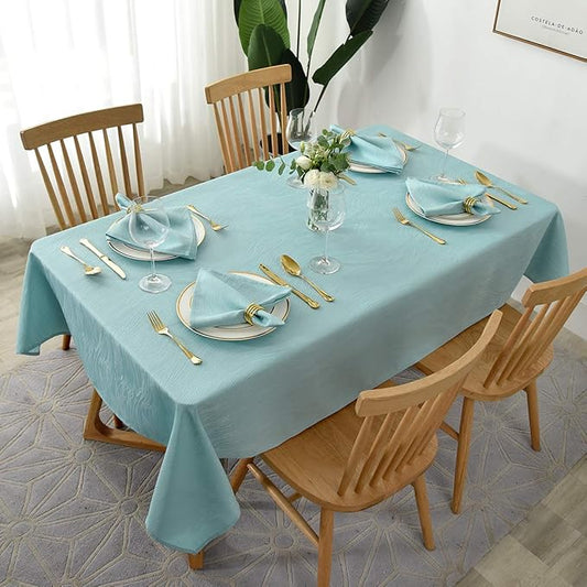 maxmill Jacquard Cloth Napkins 20 x 20 Inch with Hemmed Edges Swirl Pattern Soft Comfortable and Luxury Serviette for Family Dinners Weddings Parties and Banquets Set of 4 Turquoise