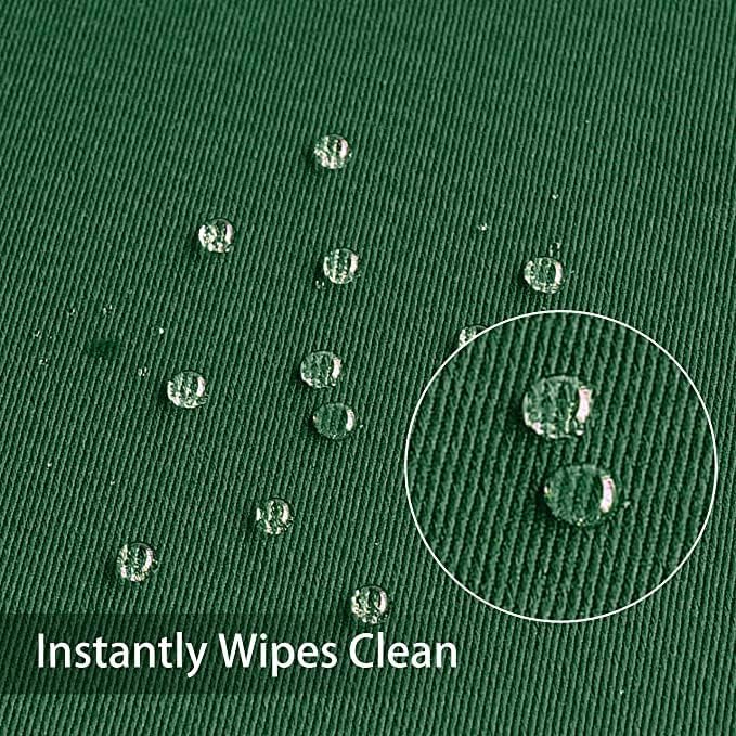 Obstal 210GSM Square Green Table Cloth, Christmas Decorations Waterproof Tablecloth, Table Cover Protector for Holiday Party Use (Blackish Green,70 x 70 Inch)