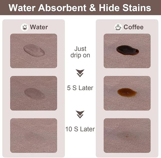 Absorbent Coffee Mat, Fashion Dish Drying Mat for Kitchen Counter Coffee Bar Accessories Espresso Machine Dish Rack 16" x 24" Brown