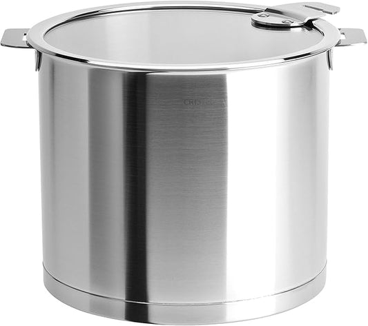 Cristel Strate M20QLKSA Stockpot, 5.5 quart, Silver