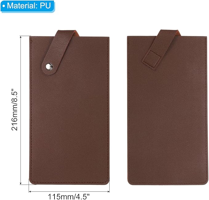 PATIKIL PU Leather Knife Meat Cleaver Sheath, Waterproof Chef Knife Guards Wide Knife Protector Cleaver Cover for Home Kitchen, Brown