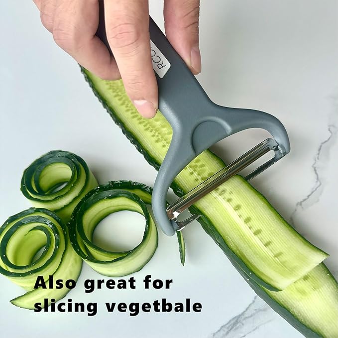 Cabbage Shredder Slicer Vegetable Peeler - Extra-Wide Stainless Steel Blade with Non-Slip Grip for Effortless Coleslaw, Salad Prep & Meal Prep - Commercial Grade Kitchen Tool