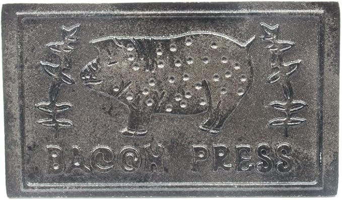 Outset Bacon Press, 6.75 Inches, Metallic