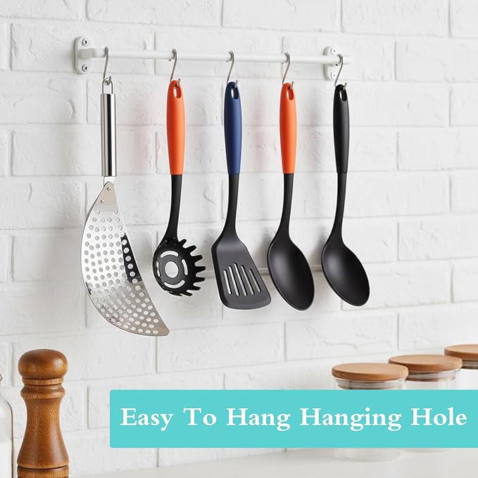 Pot Strainer with Handle, Stainless Steel Pasta and Vegetable Strainer Insert for Kitchen Pots Pans, Fits Most Sizes (13.39x4.33in)