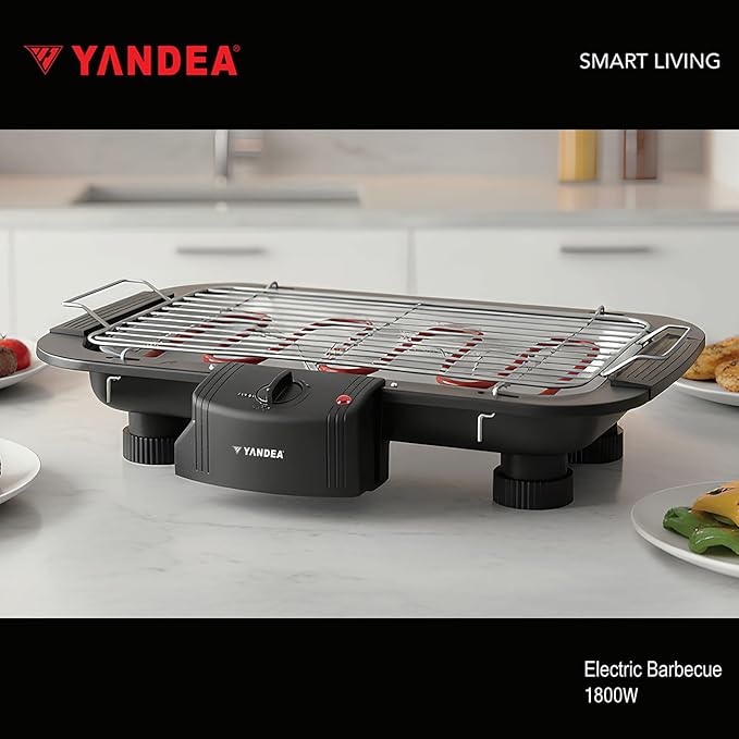 Electric Grill Outdoor Indoor Cooking,Smokeless BBQ,Portable Removeable Stand Grill, (YD301 Upgrade)