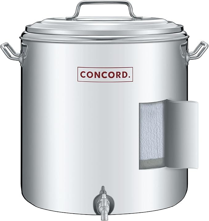 Concord Stainless Steel S Series Insulated Double Wall Stock Pot. Outdoor Kettle, great for temperature retention (60 Quart)