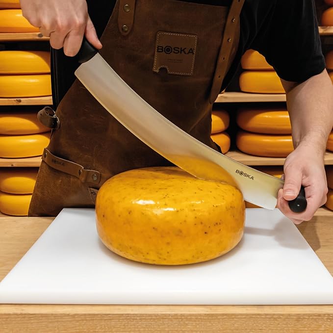 Boska Professional Cheese Knife Large - Cheese cutter for cheese wheels - 380 mm - Double handled - Easy to clean