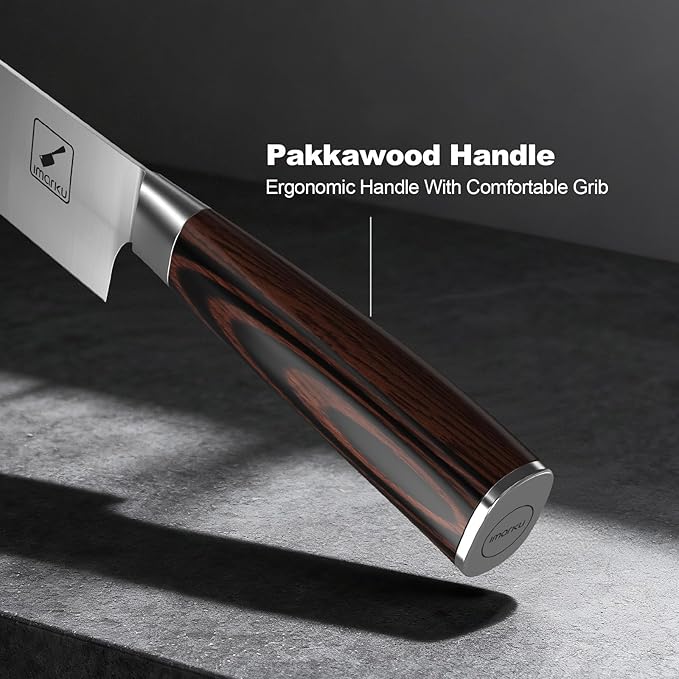imarku Chef Knife 8 Inch, Professional Kitchen Knife in Japanese HC Steel, Super Sharp Knife With Ergonomic Handle, Cooking Knife With Gift Box, Kitchen Gadgets, Best Gifts for Family and Friends