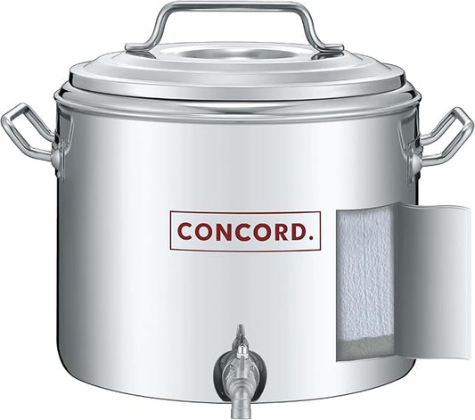 Concord Stainless Steel S Series Insulated Double Wall Stock Pot. Outdoor Kettle, great for temperature retention (20 Quart)