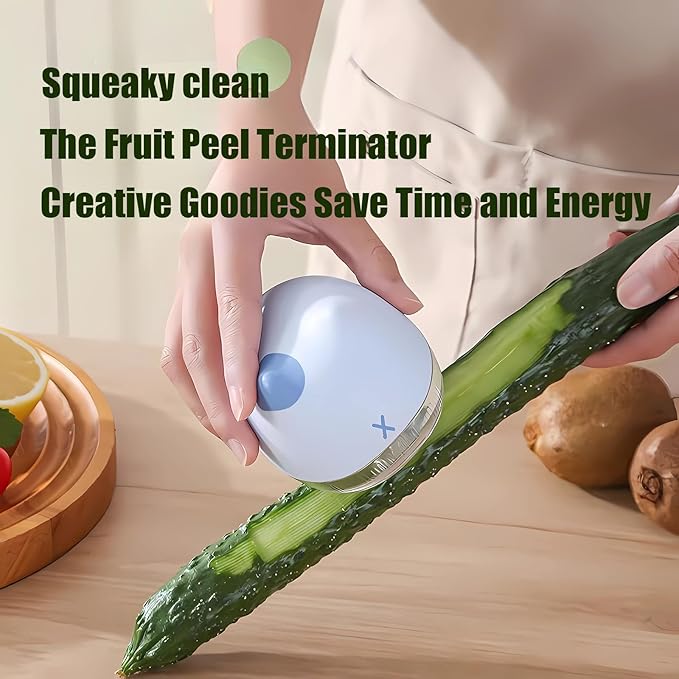 Paring Knife with Storage Case, Fruit and Vegetable Peeler with Container, Travel Home Kitchen Reversible Stainless Steel Multi-Purpose Peeler (Beige)