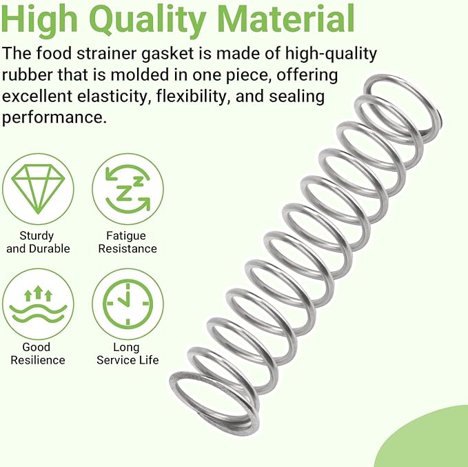 VKP250 Food Strainer Replacement Spring Compatible with Victorio Model 250, Back to Basics Model 220 & Johnny Apple Sauce Maker – 304 Stainless Steel
