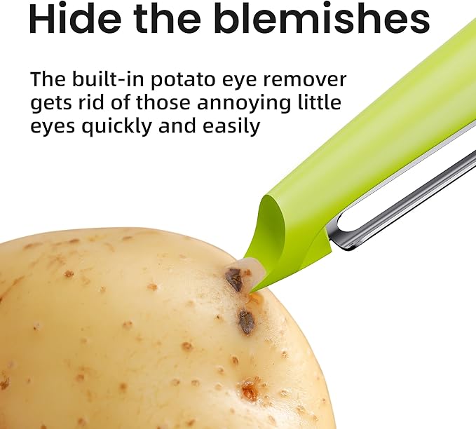 Swivel Vegetable Peeler with Non-Slip Handles