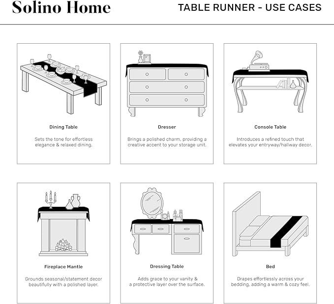 Solino Home Linen Aqua Blue Table Runner 108 Inches Long - 100% Pure Linen Hemstitch 14 x 108 Inch Table Runner for Dining, Spring, Easter, Winter - Classic Hemstitch