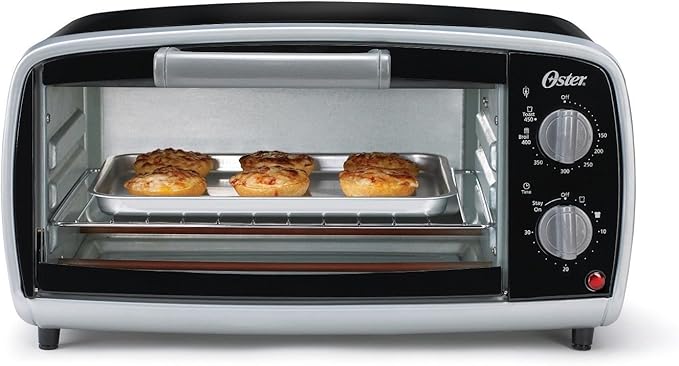 Oster Toaster Oven, 4 Slice, Black (TSSTTVVG01)