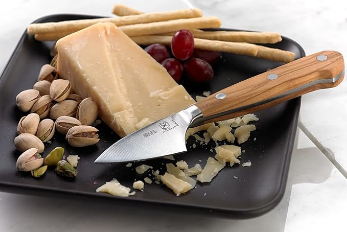 Mercer Culinary Renaissance Olive Wood Parmesan Cheese Knife, 2.75-Inch