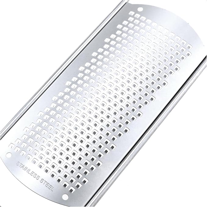 RLECS 12 Inch 304 Stainless Steel Multifunctional Fine Grater Kitchen Gadgets Suitable for Cooking Baking Salad Preparation Side Dish Preparation