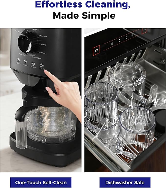 12-in-1 Ice-Cream Maker Machine - 11 Preset Programs & Self-Cleaning, Healthy Frozen Yogurt Maker for Gelato, Slushies, Sorbet, Mix-ins & More, Includes (2) Pint Containers for Home & Party