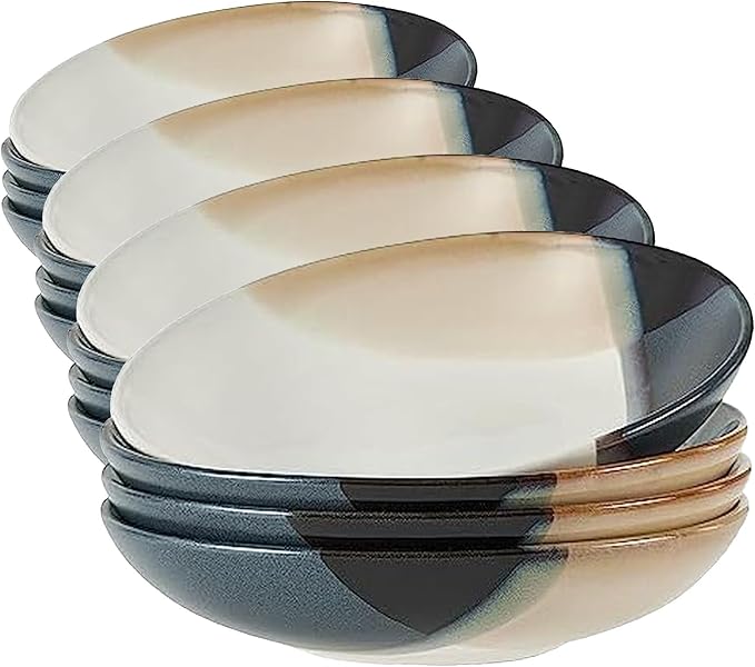 Gourmet Basics by Mikasa Caden Set of 4 Pasta Bowls, 8 Inch (Pack of 4)
