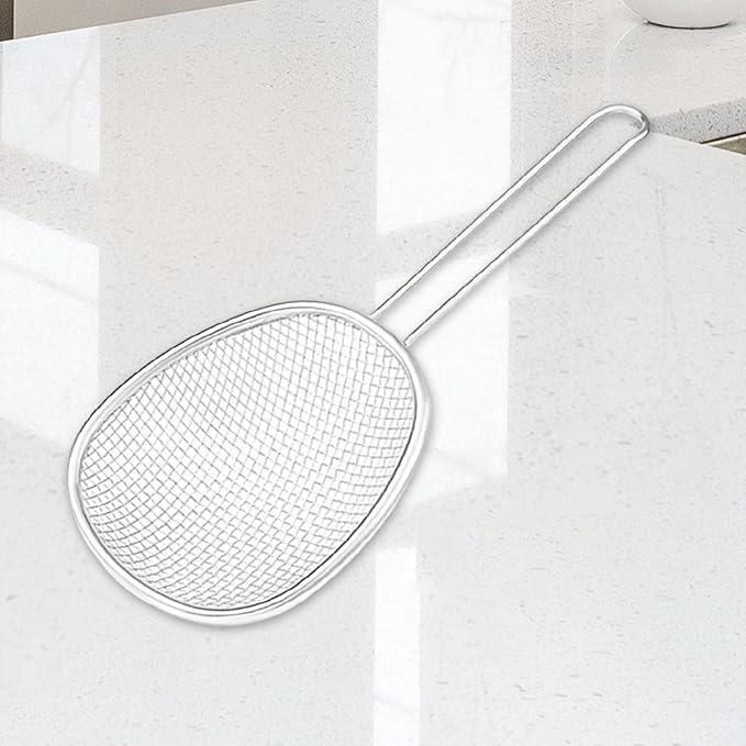 Coarse/Fine Mesh Strainers for Kitchen Stainless Steel Mesh Noodle Strainer Anti Rust Accessories Simple to Clean Stainless Steel Mesh, Coarse Mesh