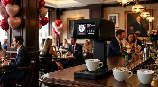 Ripples The Original Maker II, Print on Beverage Foam and Desserts, Plant-Based Ingredients Only, Selfie and Personalized Designs (Machine + Coffee Pod)