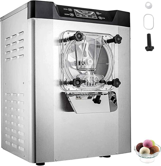 VEVOR Commercial Ice Cream Machine 1400W 20/5.3 Gph Hard Serve Ice Cream Maker with LED Display Screen Auto Shut-Off Timer One Flavors Perfect for Restaurants Snack bar Supermarkets