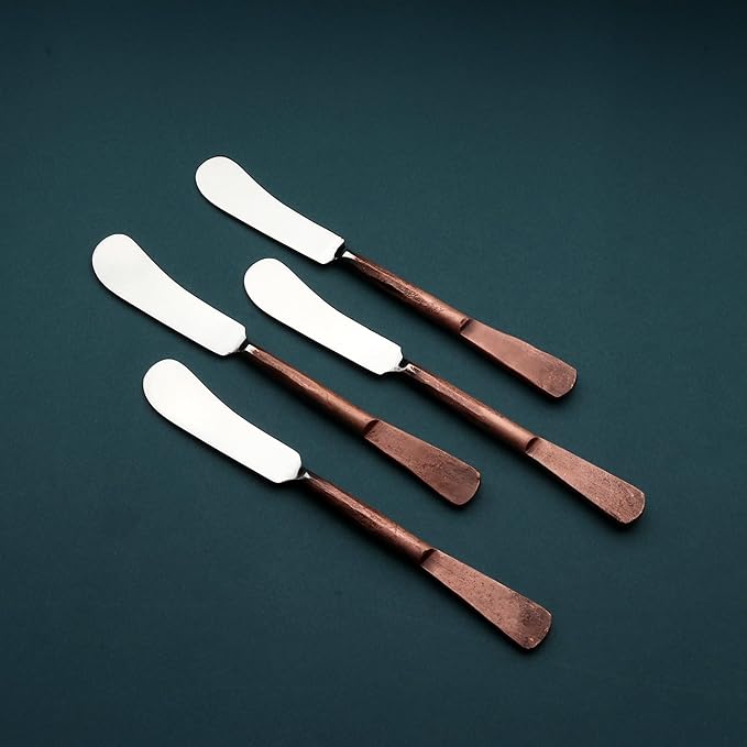 INOX artisans Celia Butter Knife/Cheese Spreader 4 Pc. Set