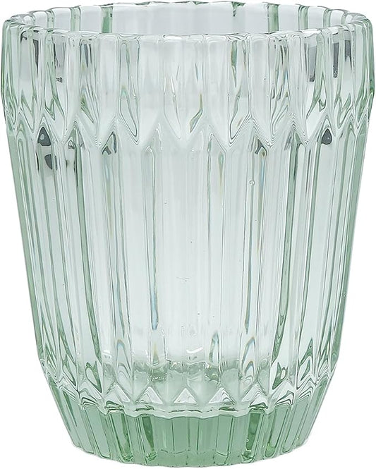 Fortessa Archie Glass Drinkware, Double Old Fashioned (Set of 6), 12.5 Ounce, Sage