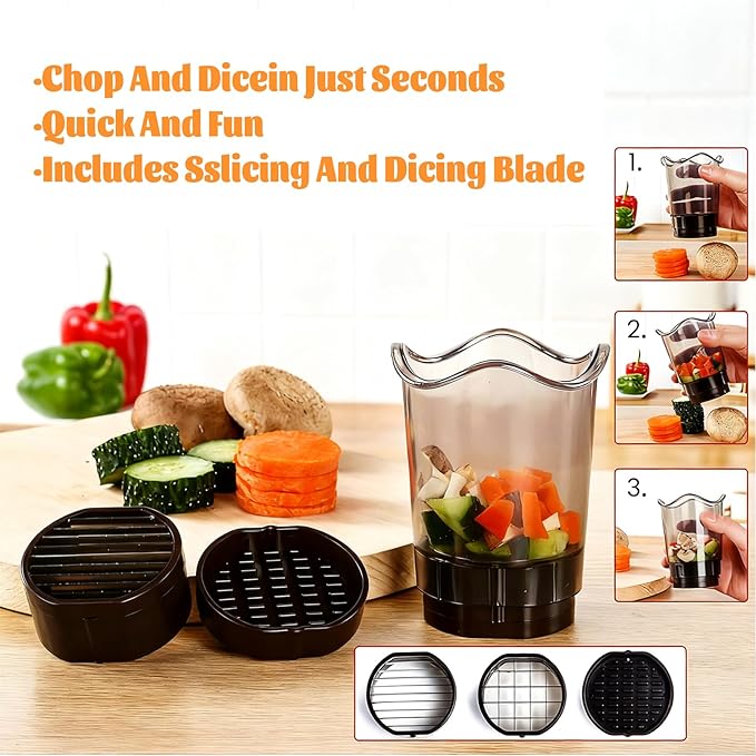 Strawberry Banana Egg Fruit Slicer Cup Cutter Chopper Kitchen Gadget Detachable